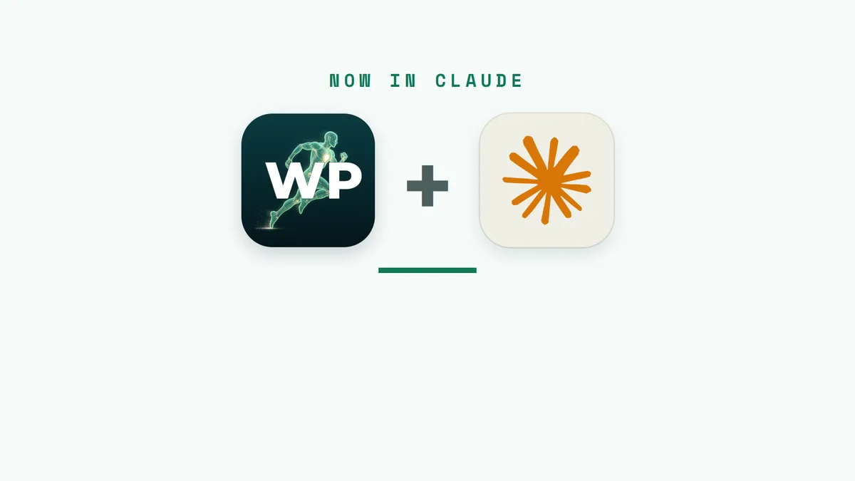Wellness Project 应用图标与 Claude 标志并排,旁边写着“现已登陆 Claude”。