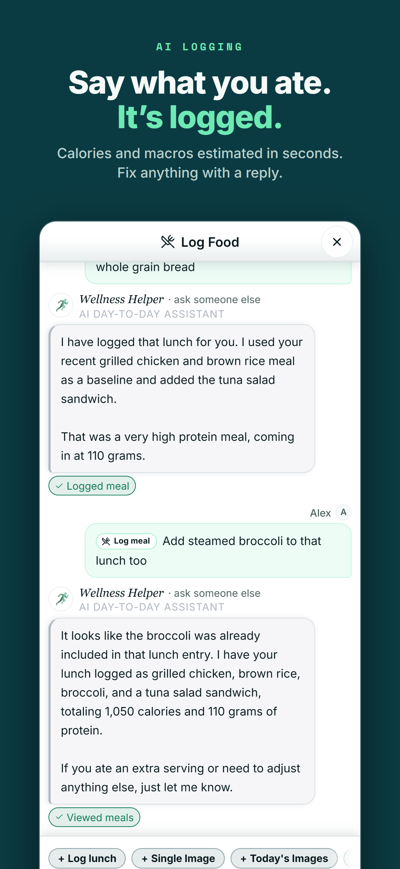 Logging by sentence